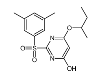 4-butan-2-yloxy-2-(3,5-dimethylphenyl)sulfonyl-1H-pyrimidin-6-one结构式