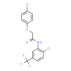 2-[(4-CHLOROPHENYL)SULFANYL]-N-[2-CHLORO-5-(TRIFLUOROMETHYL)PHENYL]ACETAMIDE picture