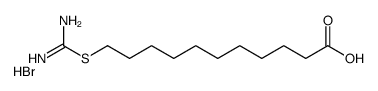 11-carbamimidoylsulfanylundecanoic acid,hydrobromide结构式