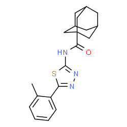 (3r,5r,7r)-N-(5-(o-tolyl)-1,3,4-thiadiazol-2-yl)adamantane-1-carboxamide picture