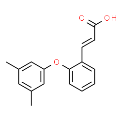 3-[2-(3,5-DIMETHYLPHENOXY)PHENYL]ACRYLIC ACID结构式