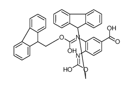 DI-FMOC-3,4-DIAMINOBENZOIC ACID structure