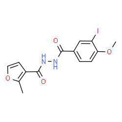 N'-[(3-iodo-4-methoxyphenyl)carbonyl]-2-methylfuran-3-carbohydrazide结构式