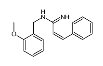 N'-[(2-methoxyphenyl)methyl]-3-phenylprop-2-enimidamide Structure