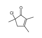 2-Cyclopenten-1-one,5-chloro-2,3,5-trimethyl- structure