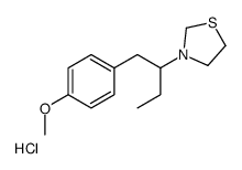 3-[1-(4-methoxyphenyl)butan-2-yl]-1,3-thiazolidine,hydrochloride Structure