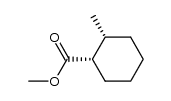 (+/-)-cis-1-carbomethoxy-2-methylcyclohexane结构式