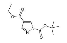 1-O-tert-butyl 4-O-ethyl pyrazole-1,4-dicarboxylate结构式