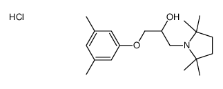 1-(3,5-dimethylphenoxy)-3-(2,2,5,5-tetramethylpyrrolidin-1-yl)propan-2-ol,hydrochloride结构式