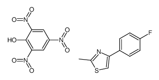 4-(4-fluoro-phenyl)-2-methyl-thiazole, picrate结构式