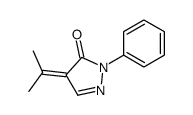 2-phenyl-4-propan-2-ylidenepyrazol-3-one Structure