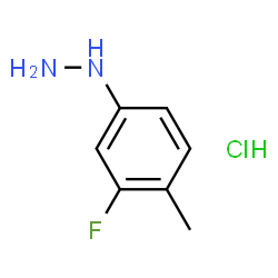 (3-Fluoro-4-methylphenyl)hydrazine xhydrochloride structure