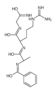 N-[(2S)-1-[[(2S)-1-[(2-amino-2-oxoethyl)amino]-5-(diaminomethylideneamino)-1-oxopentan-2-yl]amino]-1-oxopropan-2-yl]benzamide Structure