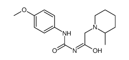 N-[(4-methoxyphenyl)carbamoyl]-2-(2-methylpiperidin-1-yl)acetamide Structure