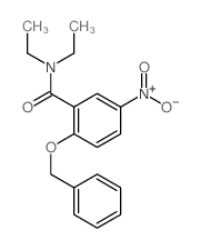 Benzamide,N,N-diethyl-5-nitro-2-(phenylmethoxy)- Structure