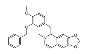 5-(3-benzyloxy-4-methoxy-benzyl)-6-methyl-5,6-dihydro-[1,3]dioxolo[4,5-g]isoquinoline结构式