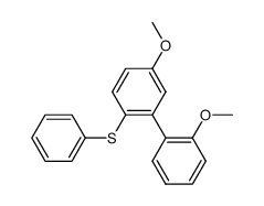 2,5'-Dimethoxy-2'-(phenylthio)-biphenyl结构式