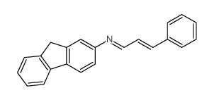 N-(9H-fluoren-2-yl)-3-phenyl-prop-2-en-1-imine结构式