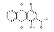 1-amino-4-bromo-2-anthraquinonecarbonyl chloride Structure