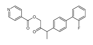 [3-[4-(2-fluorophenyl)phenyl]-2-oxobutyl] pyridine-4-carboxylate结构式