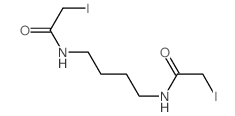 2-iodo-N-[4-[(2-iodoacetyl)amino]butyl]acetamide structure