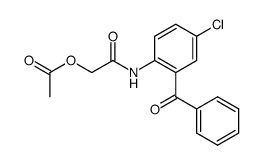 5-Chlor-2-acetoxyacetamino-benzophenon结构式