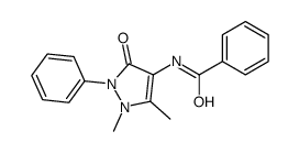 N-(1,5-dimethyl-3-oxo-2-phenylpyrazol-4-yl)benzamide结构式