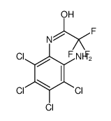 N-(2-amino-3,4,5,6-tetrachlorophenyl)-2,2,2-trifluoroacetamide结构式