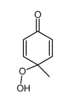 4-hydroperoxy-4-methylcyclohexa-2,5-dien-1-one结构式