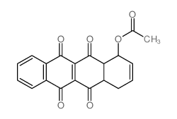 5,6,11,12-Naphthacenetetrone,1-(acetyloxy)-1,4,4a,12a-tetrahydro- Structure