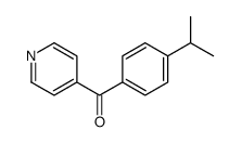 (4-异丙基苯基)(吡啶-4-基)甲酮结构式