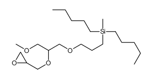 3-[3-methoxy-2-(oxiran-2-ylmethoxy)propoxy]propyl-methyl-dipentylsilane结构式