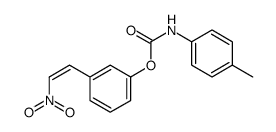 [3-(2-nitroethenyl)phenyl] N-(4-methylphenyl)carbamate Structure