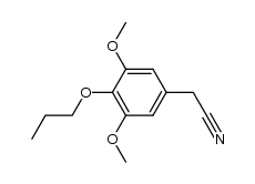 2-(3,5-dimethoxy-4-propoxyphenyl)acetonitrile结构式