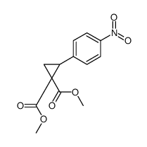 dimethyl 2-(4-nitrophenyl)cyclopropane-1,1-dicarboxylate Structure