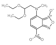 N-(2,2-diethoxyethyl)-N-methyl-5-nitro-9-oxido-8-oxa-7-aza-9-azoniabicyclo[4.3.0]nona-2,4,6,9-tetraen-2-amine picture