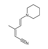 3-methyl-5-piperidin-1-ylpenta-2,4-dienenitrile结构式