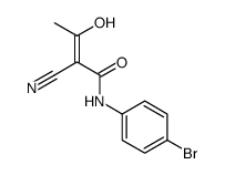 N-(4-bromophenyl)-2-cyano-3-hydroxybut-2-enamide结构式