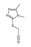 Acetonitrile, [(4,5-dimethyl-4H-1,2,4-triazol-3-yl)thio]- (9CI)结构式