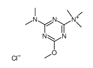 4,6-Bis-dimethylamino-2-methoxy-1,3,5-triazin-mono-methochlorid Structure