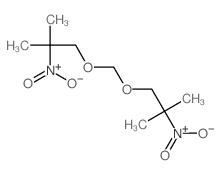 2-methyl-1-[(2-methyl-2-nitro-propoxy)methoxy]-2-nitro-propane结构式