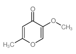 5-methoxy-2-methyl-pyran-4-one结构式