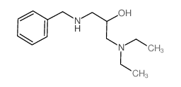 1-(benzylamino)-3-diethylamino-propan-2-ol structure