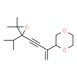 2-[3-(3,3-Dimethyl-2-isopropyloxiranyl)-1-methylene-2-propynyl]-1,4-dioxane picture