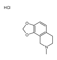 8-methyl-6,7,8,9-tetrahydro-[1,3]dioxolo[4,5-h]isoquinolin-8-ium,chloride Structure