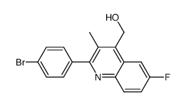 2-(4-Bromophenyl)-6-fluoro-4-hydroxymethyl-3-methylquinoline Structure