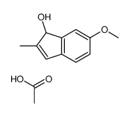 acetic acid,6-methoxy-2-methyl-1H-inden-1-ol Structure