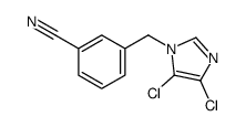 3-[(4,5-dichloroimidazol-1-yl)methyl]benzonitrile结构式