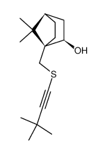 (1S,2R)-2-hydroxy-10-(3,3-dimethyl-1-butynylthio)bornane Structure