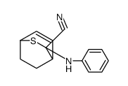 2-anilino-3-thiabicyclo[2.2.2]oct-5-ene-2-carbonitrile Structure